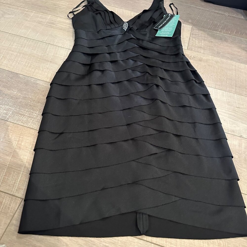 JONES WEAR WOMENS DRESS SIZE 10 BLACK NEW COCKTAIL PARTY - Picture 2 of 10